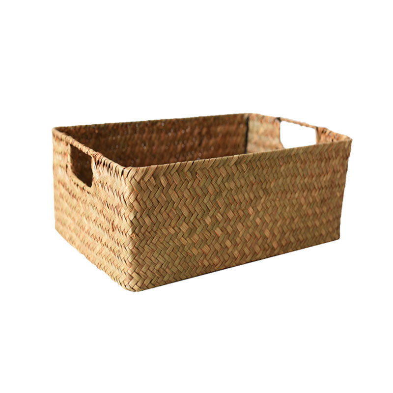 Rectangular Multi-Purpose Bamboo Woven Storage and Organizing Basket