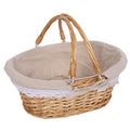 Classic Woven Picnic and Storage Basket with Sturdy Handles for Home and Outings